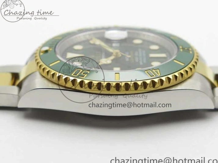 0218 Submariner 116613 LV VRF Best Edition YG Wrapped Bezel Green Dial on SS YG Bracelet A2836 MAX Version Compact 2920